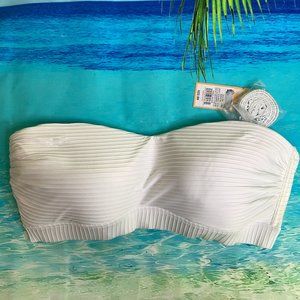 Kona Sol White Bikini Top Large #CC-002